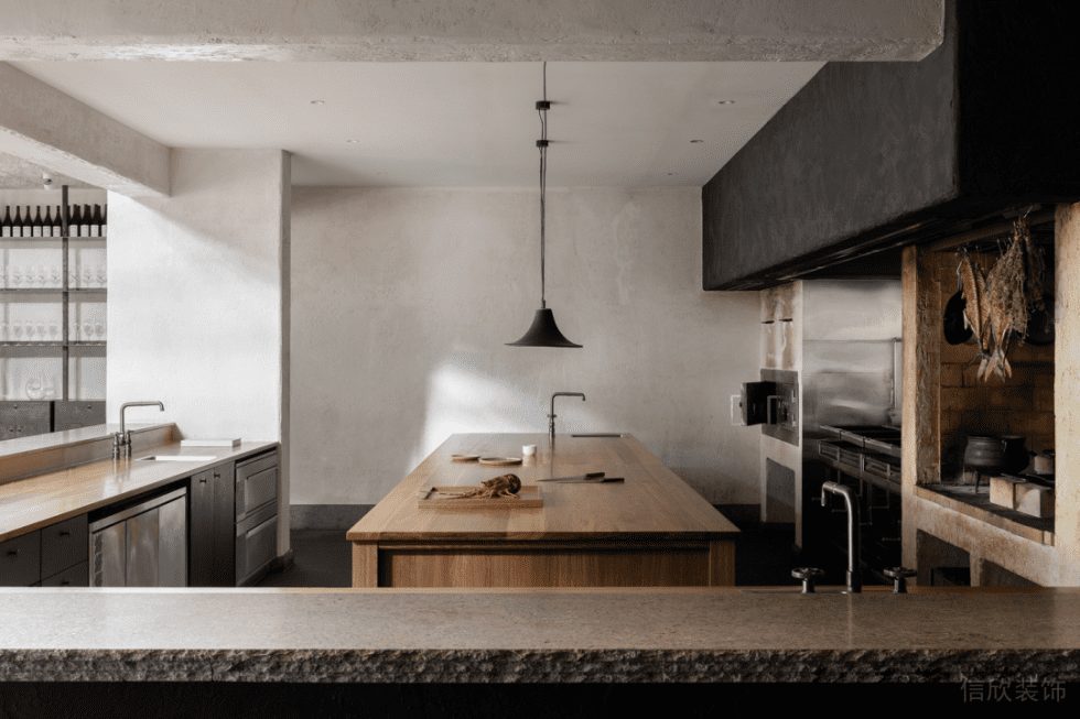 深圳南山諾德假日花園簡約風(fēng)格餐廳裝修案例開放式廚房