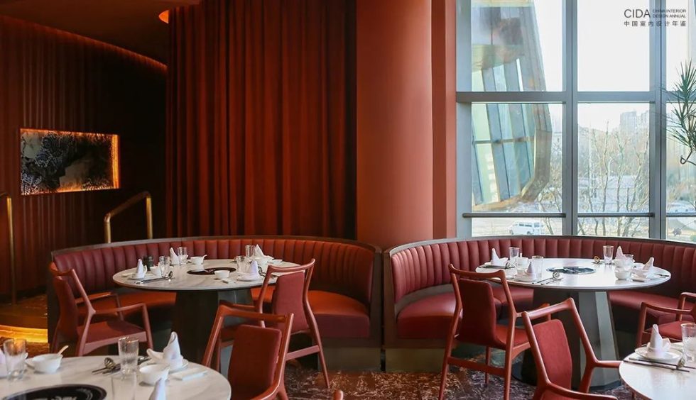 深圳南山輕奢新中式風(fēng)格火鍋店裝修案例卡座