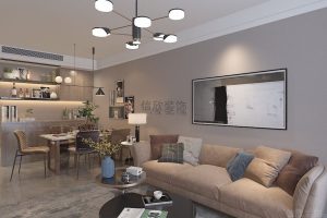 萬(wàn)科星城10棟客廳效果圖