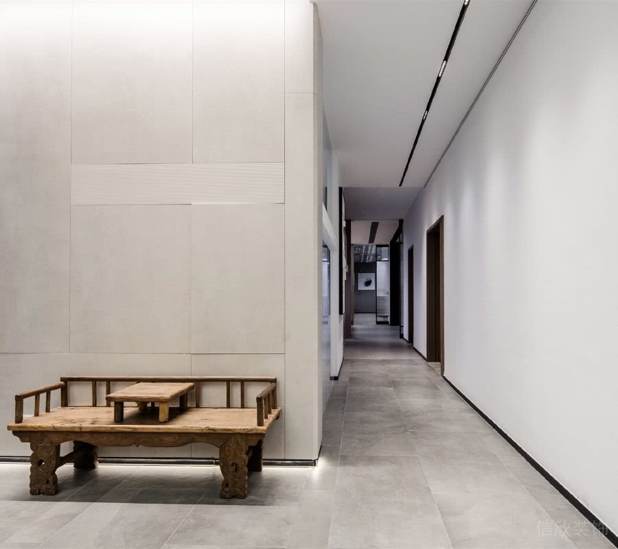 辦公室等候區(qū)仿古中式實木羅漢床