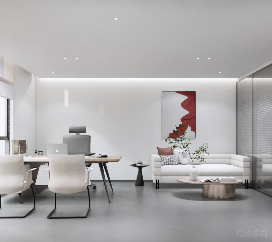 極簡辦公經(jīng)理辦公室鋼木辦公桌