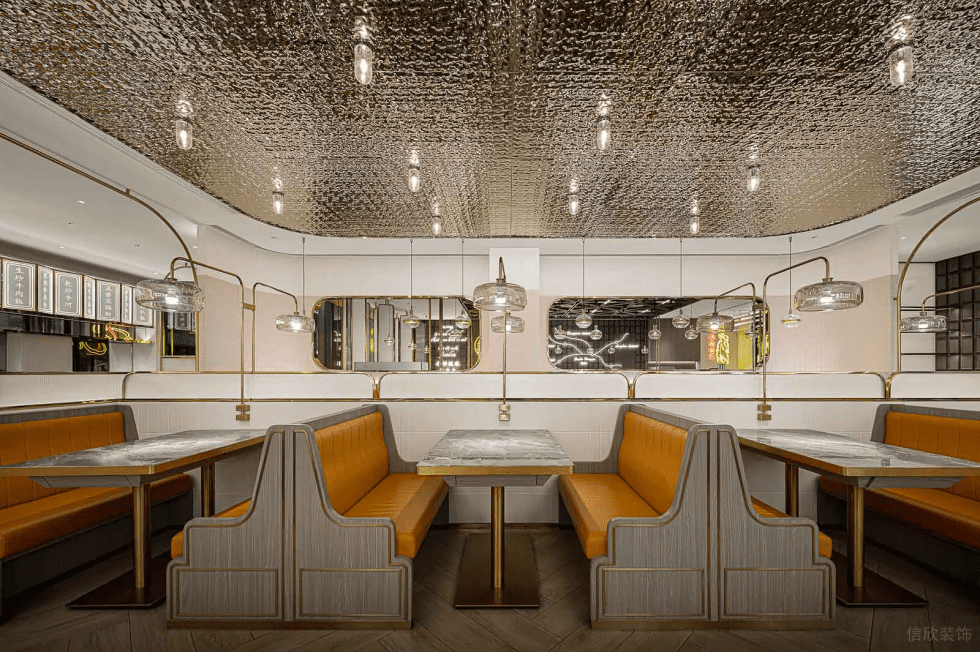 深圳寶安海府一號輕奢風(fēng)格港式茶餐廳裝修案例卡座 深圳寶安海府一號輕奢風(fēng)格港式茶餐廳裝修案例卡座