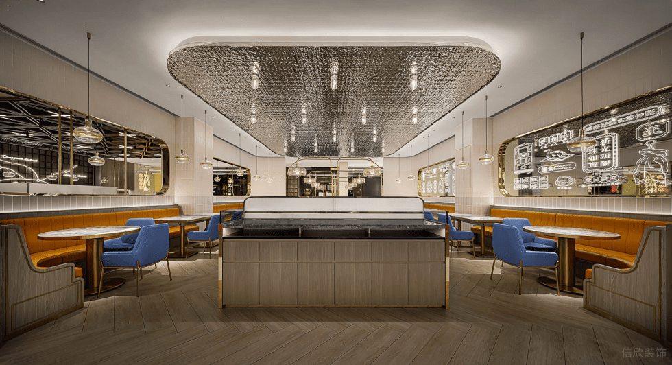 深圳寶安海府一號輕奢風(fēng)格港式茶餐廳裝修案例用餐大廳 深圳寶安海府一號輕奢風(fēng)格港式茶餐廳裝修案例用餐大廳