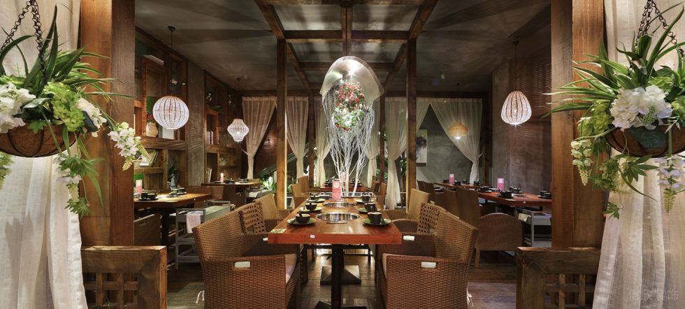 深圳福田航苑大廈田園風(fēng)格火鍋餐廳裝修案例家具組合 深圳福田航苑大廈田園風(fēng)格火鍋餐廳裝修案例家具組合