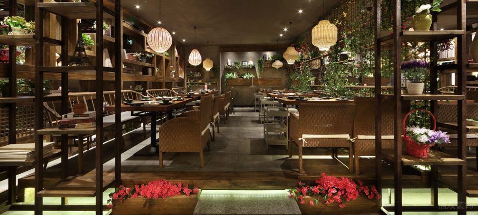 深圳福田航苑大廈田園風(fēng)格火鍋餐廳裝修案例軟裝陳設(shè) 深圳福田航苑大廈田園風(fēng)格火鍋餐廳裝修案例軟裝陳設(shè)