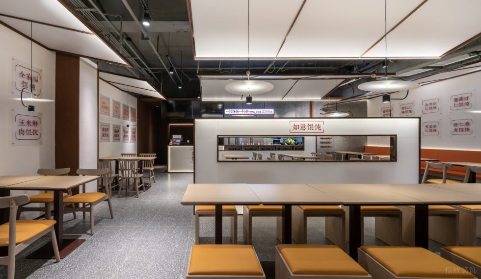 深圳龍崗京基御景時代現(xiàn)代中式風(fēng)格餛飩面食店裝修案例地面鋪貼 深圳龍崗京基御景時代現(xiàn)代中式風(fēng)格餛飩面食店裝修案例地面鋪貼