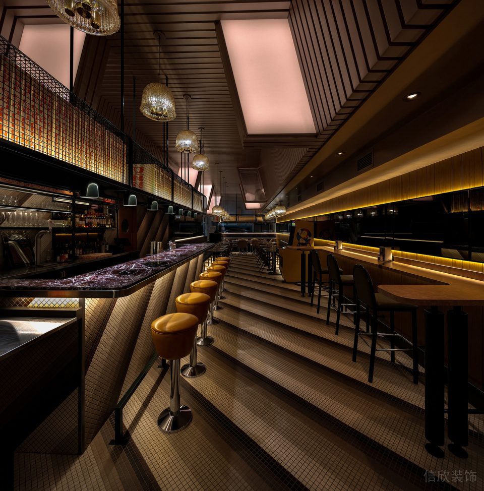 深圳龍華蘋果園美式工業(yè)風(fēng)披薩店裝修案例黃棕色皮革吧椅 深圳龍華蘋果園美式工業(yè)風(fēng)披薩店裝修案例黃棕色皮革吧椅