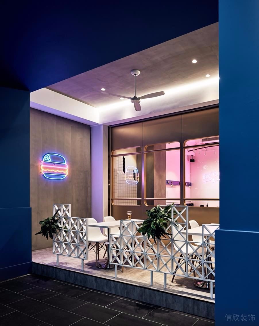 深圳龍華星河傳奇天街網(wǎng)紅現(xiàn)代風漢堡店裝修案例戶外用餐區(qū) 深圳龍華星河傳奇天街網(wǎng)紅現(xiàn)代風漢堡店裝修案例戶外用餐區(qū)