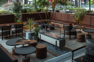 深圳羅湖中華花園簡(jiǎn)約風(fēng)格休閑酒吧裝修案例露天花園休閑區(qū)效果圖