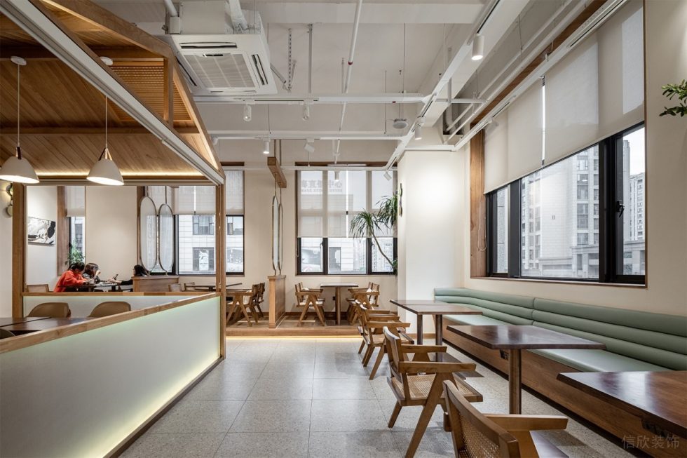 深圳市寶安區(qū)石巖原木風(fēng)甜品店裝修設(shè)計(jì) 蕾拉甜品白色工業(yè)感頂面 深圳市寶安區(qū)石巖原木風(fēng)甜品店裝修設(shè)計(jì) 蕾拉甜品白色工業(yè)感頂面