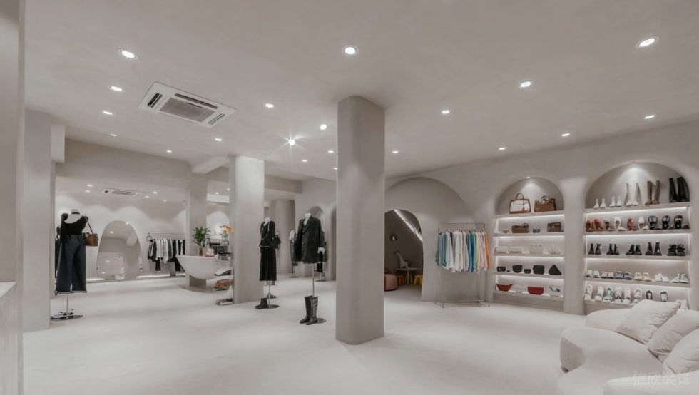 深圳市南山區(qū)前?，F(xiàn)代風(fēng)女裝店裝修設(shè)計(jì)大廳