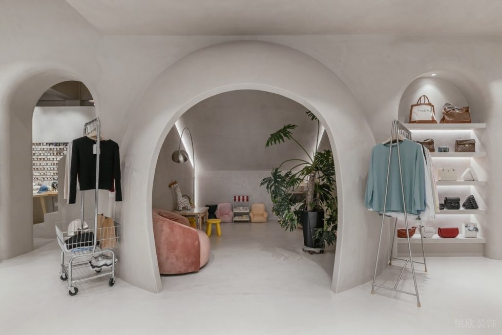 深圳市南山區(qū)前?，F(xiàn)代風(fēng)女裝店裝修設(shè)計(jì)休憩區(qū)