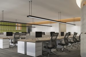 深圳寶安易尚中心2000平方米簡(jiǎn)約風(fēng)格辦公室裝修案例辦公區(qū)效果圖