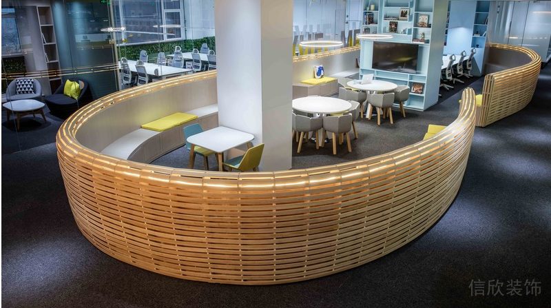 深圳福田金運世紀大廈700平方米現(xiàn)代簡約風格公司裝修案例洽談區(qū)