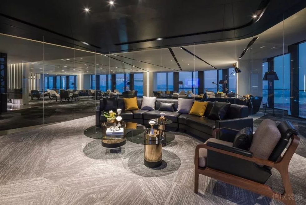 深圳福田中心商務(wù)大廈1300平方米黑白灰現(xiàn)代風辦公室裝修案例接待室 深圳福田中心商務(wù)大廈1300平方米黑白灰現(xiàn)代風辦公室裝修案例接待室