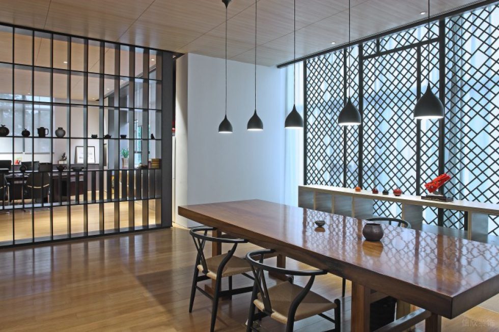 深圳羅湖國(guó)信證券大廈簡(jiǎn)約風(fēng)格辦公室裝修案例茶室