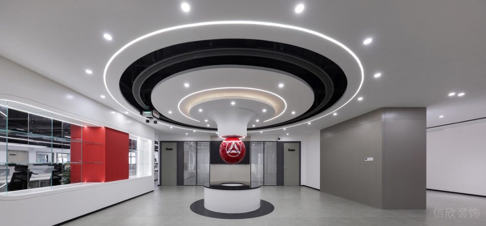 深圳龍華壹成環(huán)智中心1500平方米現(xiàn)代簡約風(fēng)格辦公室裝修案例中庭展廳區(qū) 深圳龍華壹成環(huán)智中心1500平方米現(xiàn)代簡約風(fēng)格辦公室裝修案例中庭展廳區(qū)