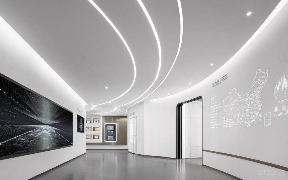 深圳龍華展滔科技大廈1600平方米現(xiàn)代科技風辦公室裝修案例企業(yè)文化展示區(qū) 深圳龍華展滔科技大廈1600平方米現(xiàn)代科技風辦公室裝修案例企業(yè)文化展示區(qū)