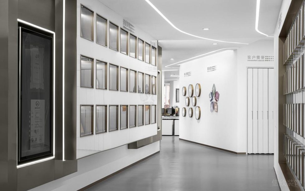 深圳龍華展滔科技大廈1600平方米現(xiàn)代科技風辦公室裝修案例文化走廊 深圳龍華展滔科技大廈1600平方米現(xiàn)代科技風辦公室裝修案例文化走廊