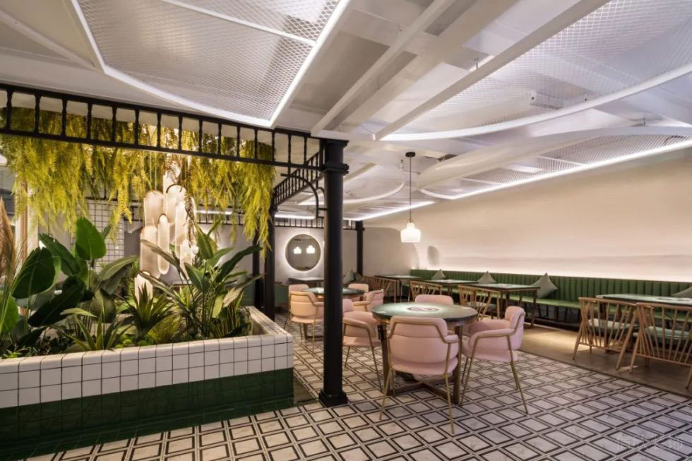 深圳南山方大城北歐輕奢風(fēng)海鮮火鍋餐廳裝修案例家具組合 深圳南山方大城北歐輕奢風(fēng)海鮮火鍋餐廳裝修案例家具組合