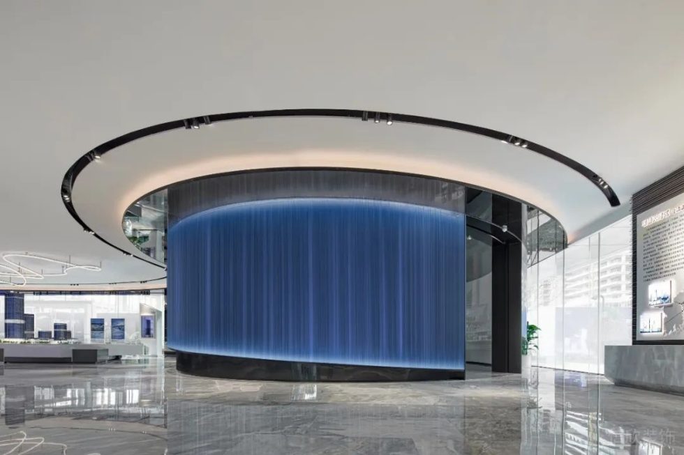 深圳南山康佳研發(fā)大廈1000平方米現(xiàn)代風(fēng)格辦公室裝修案例大堂