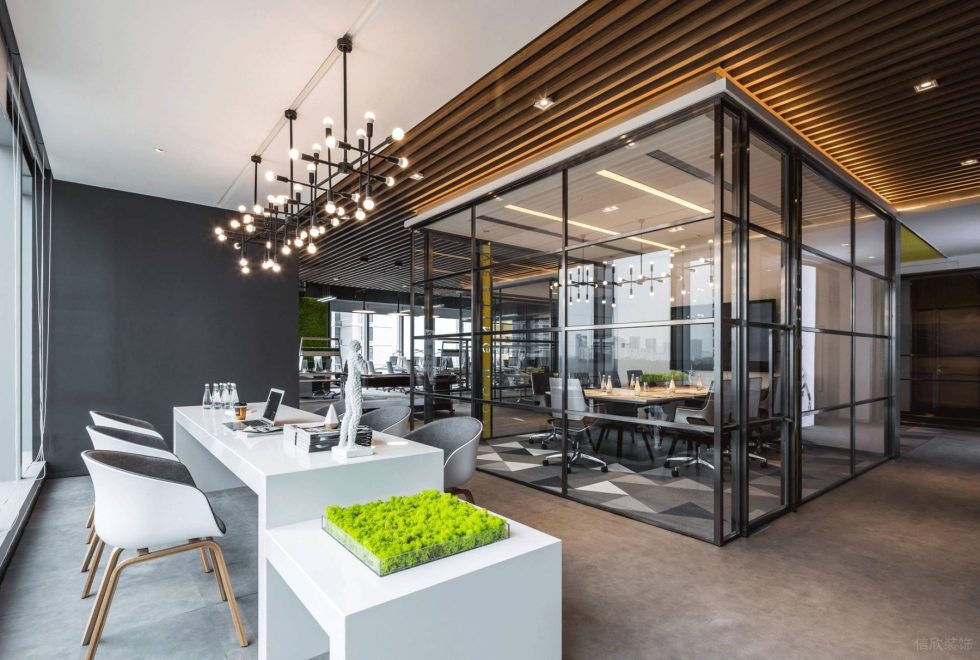 深圳南山香江金融中心300平方米現代工業(yè)風公司裝修案例水吧 深圳南山香江金融中心300平方米現代工業(yè)風公司裝修案例水吧