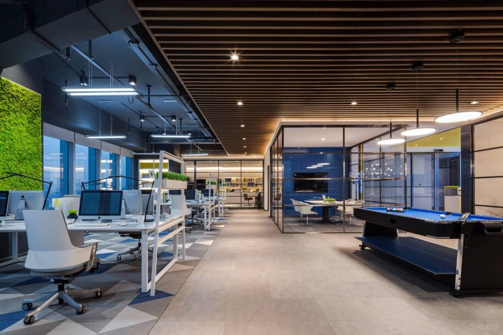 深圳南山香江金融中心300平方米現代工業(yè)風公司裝修案例桌球娛樂區(qū) 深圳南山香江金融中心300平方米現代工業(yè)風公司裝修案例桌球娛樂區(qū)