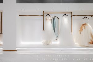 深圳市寶安區(qū)福永現(xiàn)代風(fēng)國際婚紗一品cg店裝修設(shè)計(jì)壁櫥