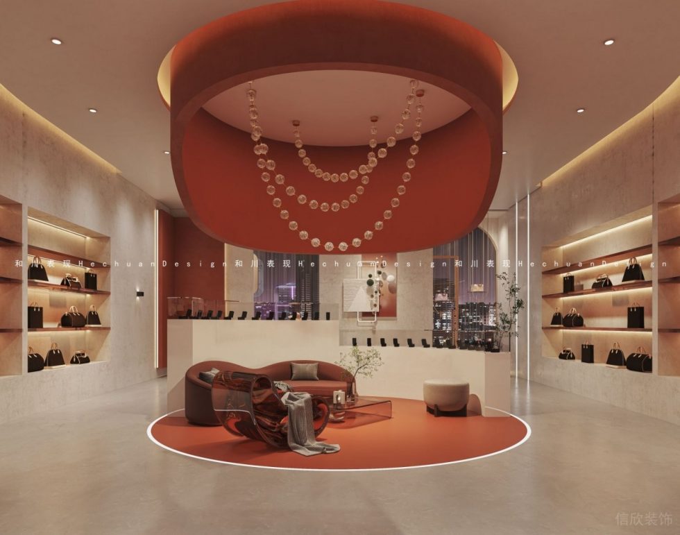 深圳市龍崗區(qū)布吉現(xiàn)代輕奢風(fēng)奢侈品店裝修設(shè)計大廳