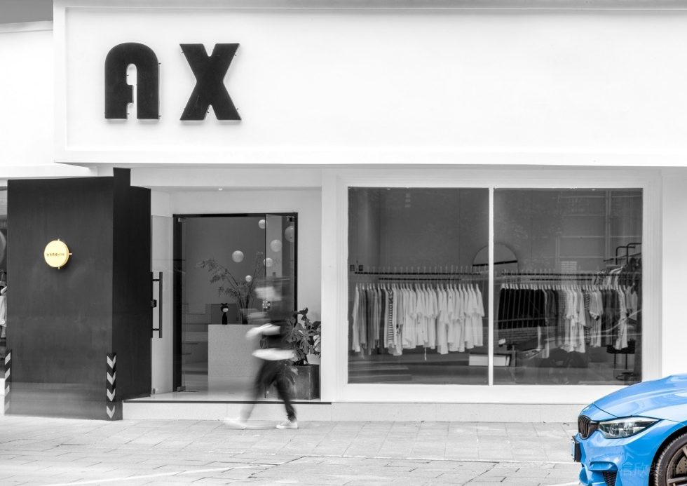 深圳市龍崗區(qū)橫崗現(xiàn)代風(fēng)女裝店pin Xi「暗香 女裝」裝修設(shè)計門面外觀