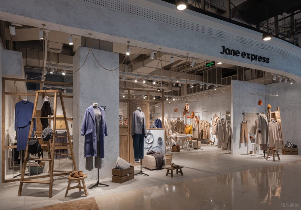 深圳市龍華區(qū)大浪現(xiàn)代風(fēng)jane Express服裝店鋪裝修設(shè)計(jì)外立面二