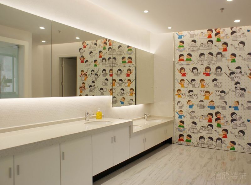 昆明薇思口腔牙科診所洗手臺裝修設(shè)計(jì)