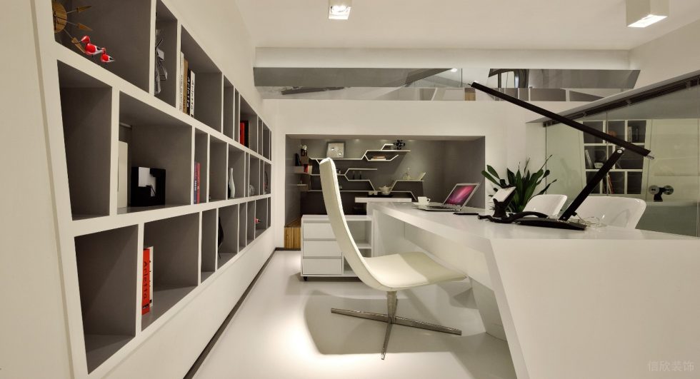 深圳寶安稻興環(huán)球科創(chuàng)中心350平方米現(xiàn)代主義科幻風(fēng)loft辦公室裝修案例二層經(jīng)理辦公室 深圳寶安稻興環(huán)球科創(chuàng)中心350平方米現(xiàn)代主義科幻風(fēng)loft辦公室裝修案例二層經(jīng)理辦公室