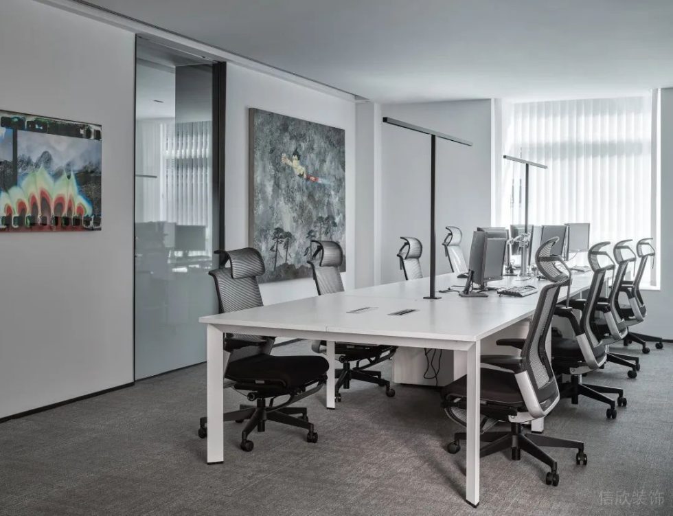 深圳寶安萬庭大廈2000平方米現(xiàn)代主義簡約風(fēng)辦公室裝修案例部門辦公區(qū)