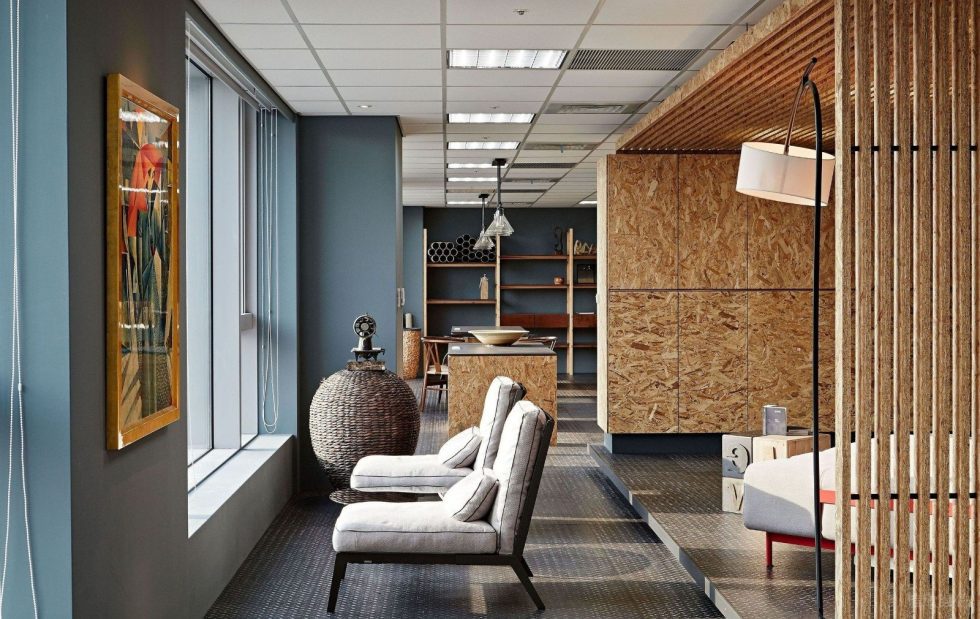 深圳寶安陽基九方廣場600平方米北歐工業(yè)風(fēng)公司裝修案例員工休閑區(qū)米色布藝單人沙發(fā)組合 深圳寶安陽基九方廣場600平方米北歐工業(yè)風(fēng)公司裝修案例員工休閑區(qū)米色布藝單人沙發(fā)組合