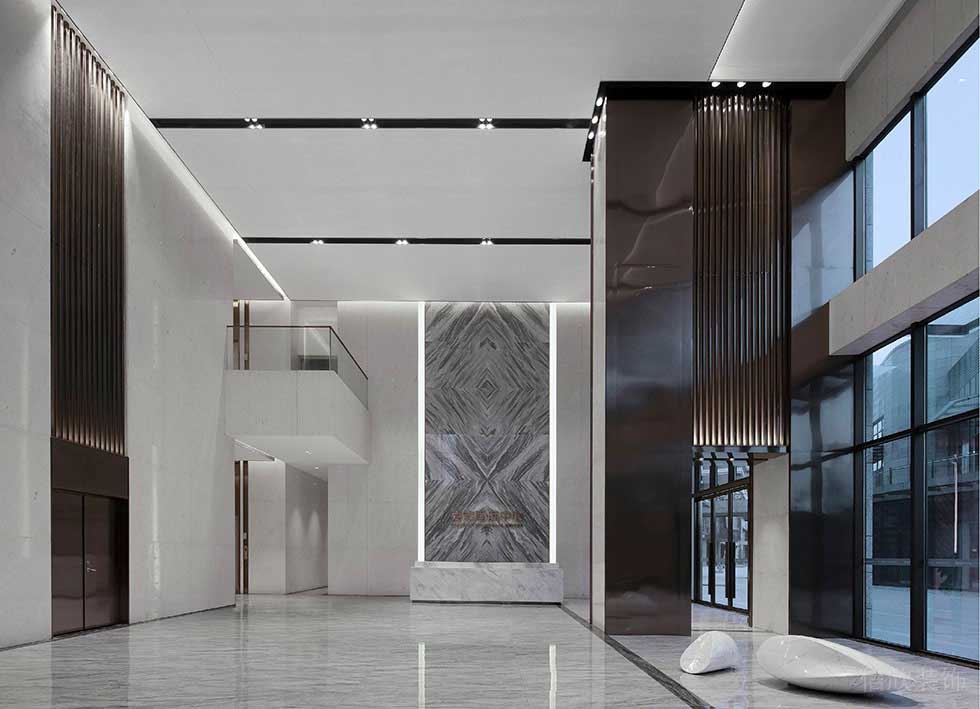 深圳福田卓越世紀(jì)中心800平方米現(xiàn)代新中式風(fēng)格辦公室裝修案例大堂 深圳福田卓越世紀(jì)中心800平方米現(xiàn)代新中式風(fēng)格辦公室裝修案例大堂