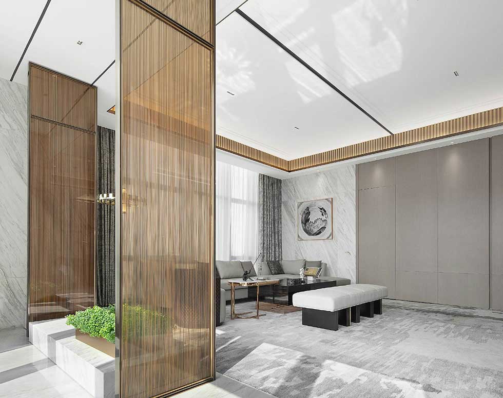 深圳福田卓越世紀(jì)中心800平方米現(xiàn)代新中式風(fēng)格辦公室裝修案例董事長(zhǎng)辦公室?jiàn)A絲玻璃屏風(fēng) 深圳福田卓越世紀(jì)中心800平方米現(xiàn)代新中式風(fēng)格辦公室裝修案例董事長(zhǎng)辦公室?jiàn)A絲玻璃屏風(fēng)