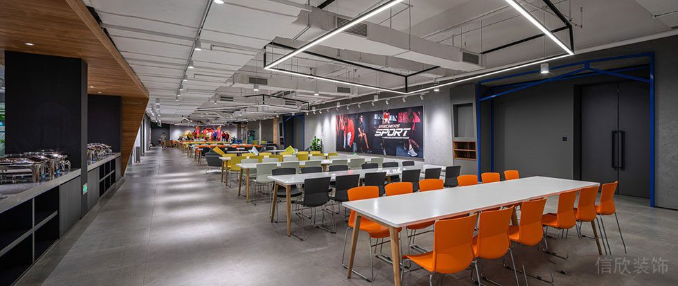 深圳龍崗聯(lián)匯中心1500平方米現(xiàn)代工業(yè)風(fēng)辦公空間裝修設(shè)計案例員工餐廳 深圳龍崗聯(lián)匯中心1500平方米現(xiàn)代工業(yè)風(fēng)辦公空間裝修設(shè)計案例員工餐廳