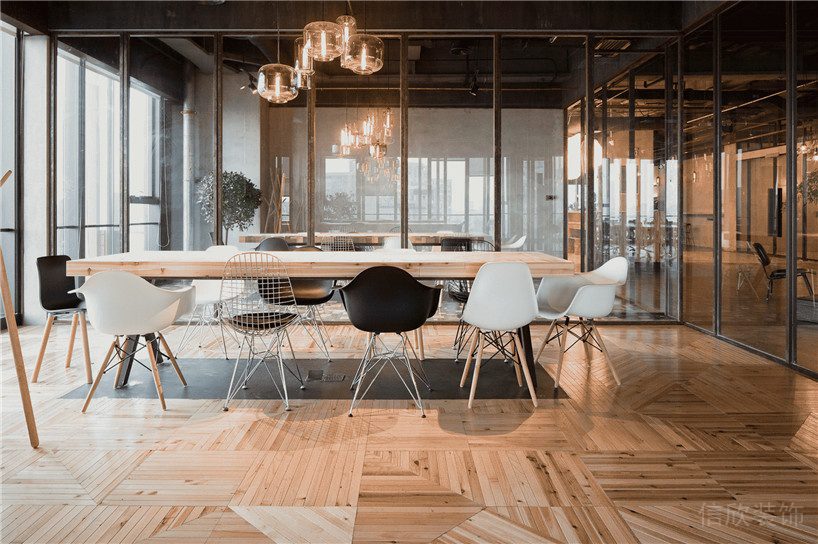 深圳龍崗正中時代廣場3500平方米暗色調(diào)工業(yè)風(fēng)辦公室裝修案例會議室 深圳龍崗正中時代廣場3500平方米暗色調(diào)工業(yè)風(fēng)辦公室裝修案例會議室