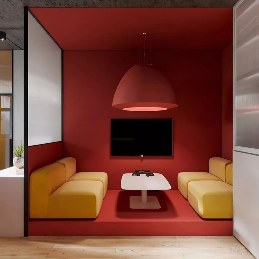 深圳羅湖中民時代廣場150平方米多彩簡約風辦公室裝修案例洽談區(qū) 深圳羅湖中民時代廣場150平方米多彩簡約風辦公室裝修案例洽談區(qū)