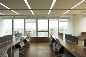 深圳南山陽光粵海大廈2800平方米現(xiàn)代主義自然風(fēng)辦公室裝修案例辦公區(qū)
