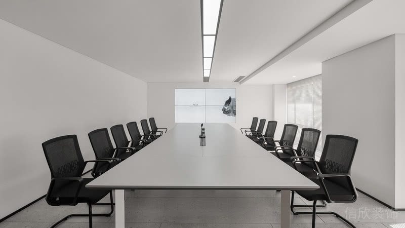 白色主調(diào)現(xiàn)代極簡主義風(fēng)格辦公室裝修設(shè)計(jì) 會(huì)議會(huì)