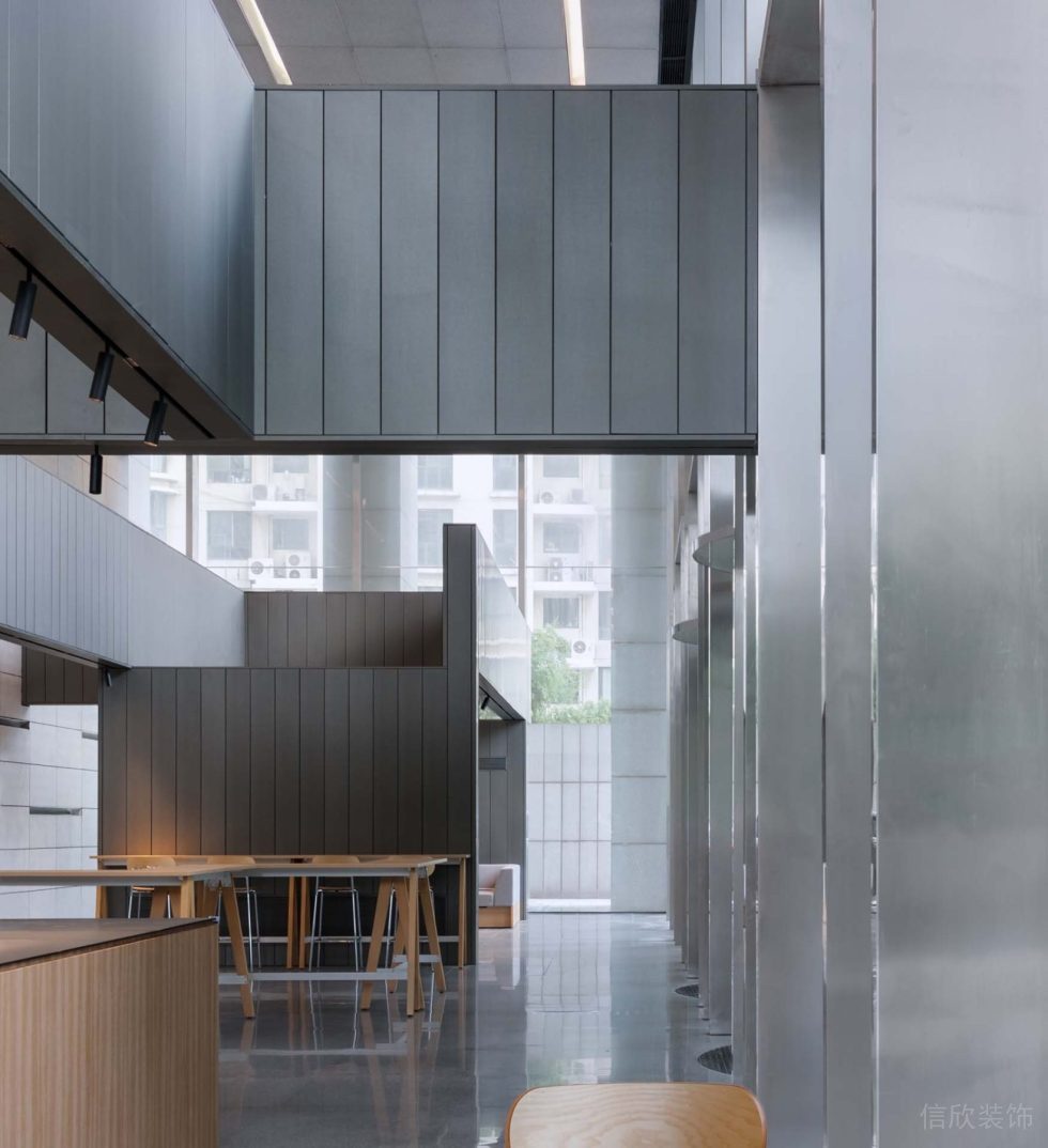 海松大廈現(xiàn)代原木風(fēng)咖啡店裝修設(shè)計(jì)方案 店鋪局部圖 (2)