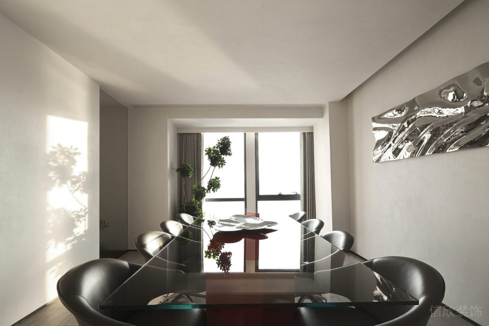 京基濱河時代大廈現(xiàn)代簡約風辦公室裝修案例 大會議室