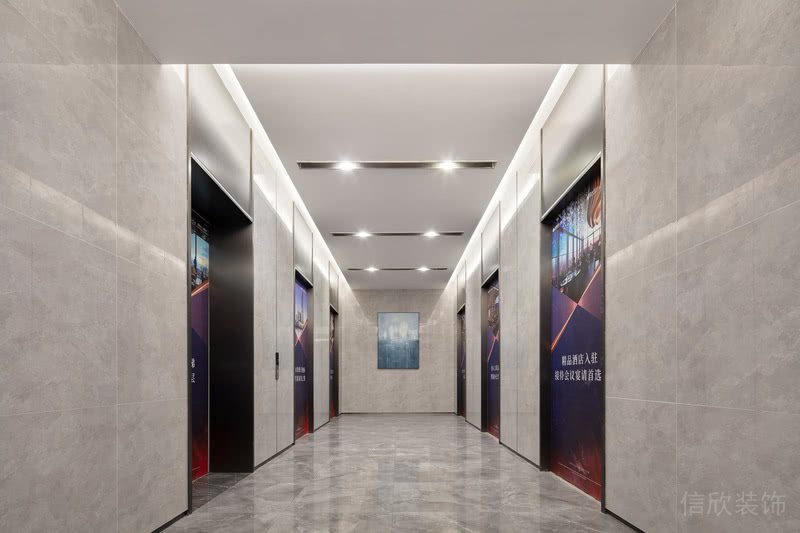 極簡(jiǎn)輕奢風(fēng)格辦公室裝修設(shè)計(jì)方案 過道