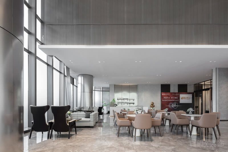 極簡輕奢風(fēng)格辦公室裝修設(shè)計方案 接待區(qū)