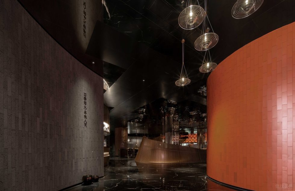 精奢輕工業(yè)中餐廳大廳裝修設(shè)計(jì)