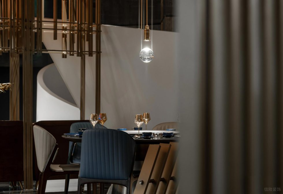 精奢輕工業(yè)中餐廳用餐一角裝修設(shè)計(jì)