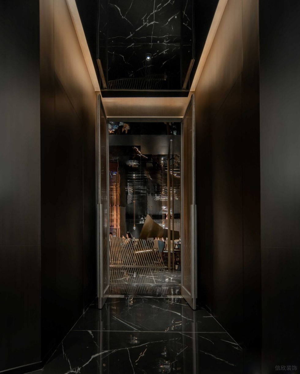 精奢輕工業(yè)中餐廳走廊裝修設(shè)計(jì)