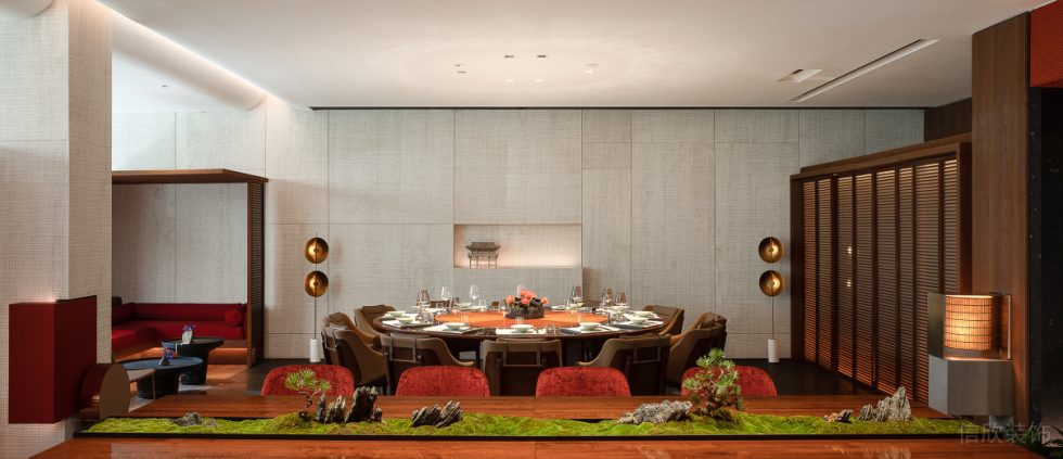深圳寶安區(qū)中式典雅高級(jí)餐廳端莊大包廂裝修設(shè)計(jì)